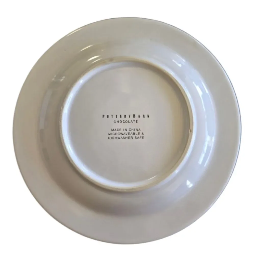Pottery Barn Ceramic Chocolate Dessert Plate, Green Chocolat Delespaul-Havez - Picture 6 of 6